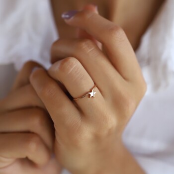 Yıldız Tektaş Yüzük - Rayna