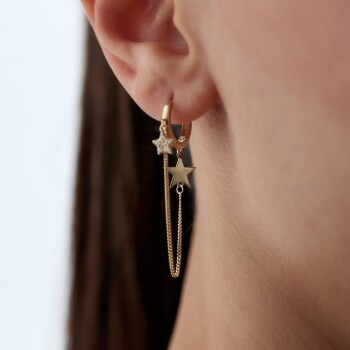 Yıldıza Yıldız Küpe - Rayna (1)