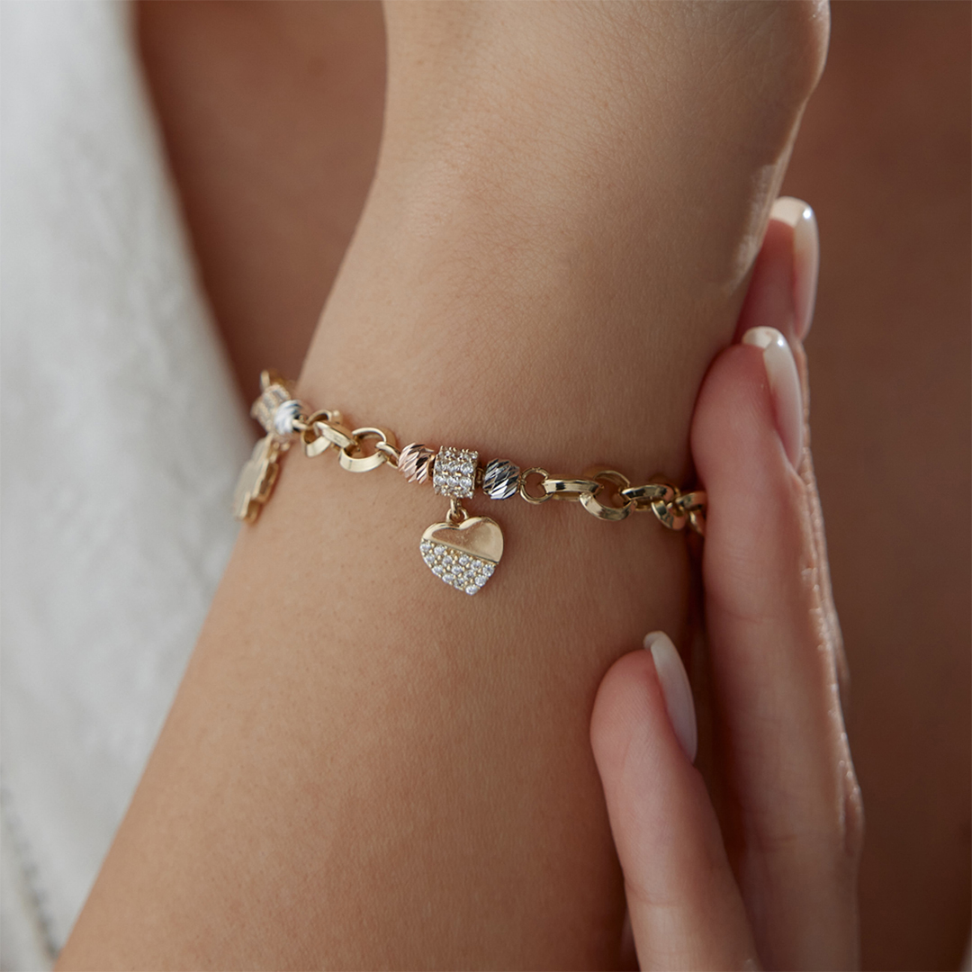 Yonca Dorica Taşlı Charm Bileklik - 2