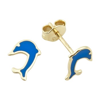 Yunus Balığı Çocuk Küpesi - Melike