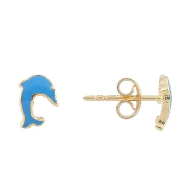 Yunus Balığı Çocuk Küpesi - Melike (1)