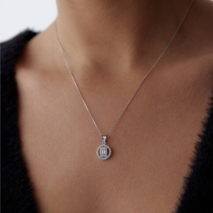 Yuvarlak Bagetli Kolye - 1