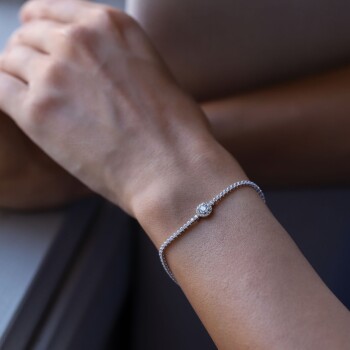 Yuvarlak Bagetli Su Yolu Bileklik - Mazi (1)