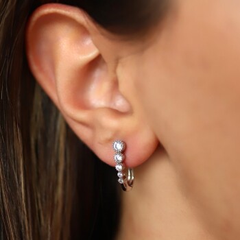 Yuvarlak Model Taşlı Midi Set - 3