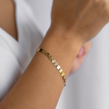 Yuvarlak Pullu Bileklik - 4