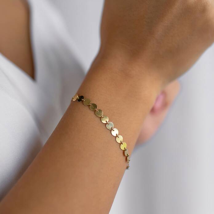 Yuvarlak Pullu Bileklik - 4