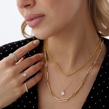 Yuvarlak Taşlı Kare Şovalye Yüzük - Ali Altınbas (1)