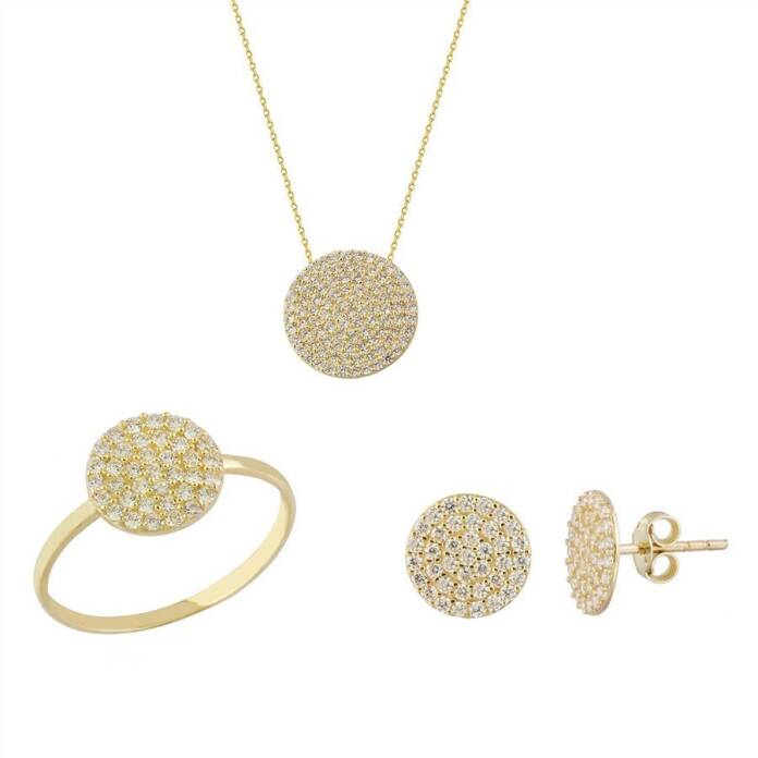 Yuvarlak Taşlı Set - 2