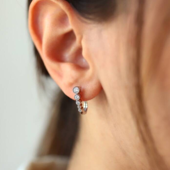 Yuvarlık Detay Taşlı Midi Set - 3