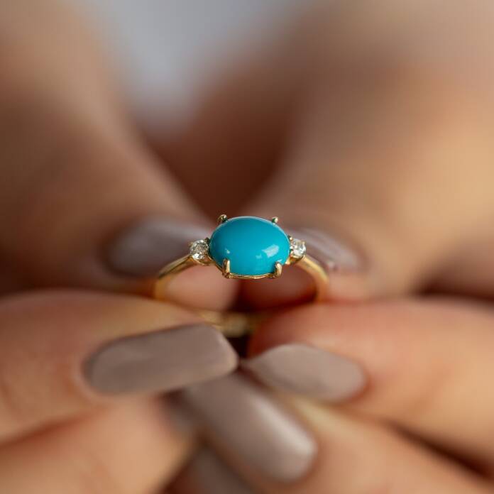 Zarafet Firuze Taşlı Yüzük - 1