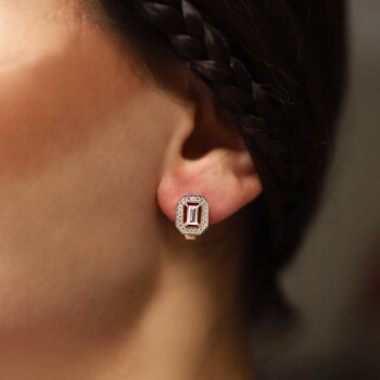 Zarafet Işıltısı Baget Küpe - Alen