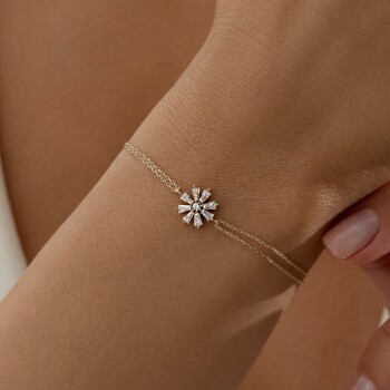 Zarif Çiçek Baget Bileklik - Rayna