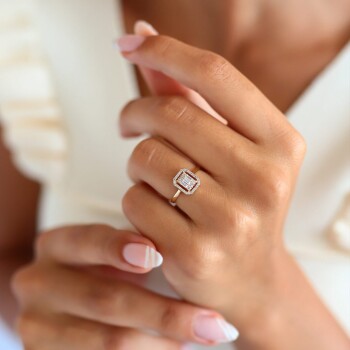 Zarif Yıldız Basic Baget Yüzük - C.sümer