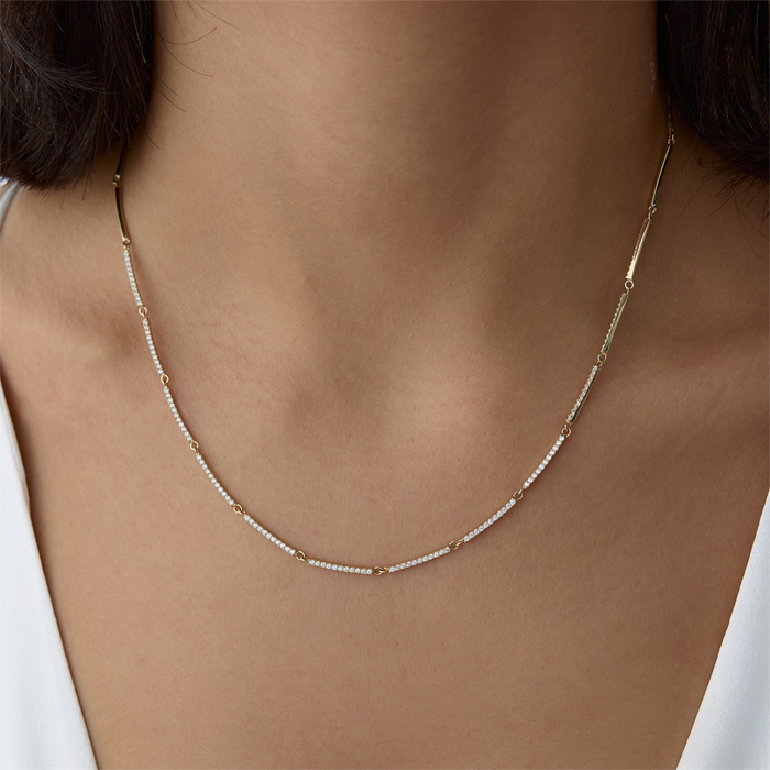 Zavia Taşlı Kolye - Alen