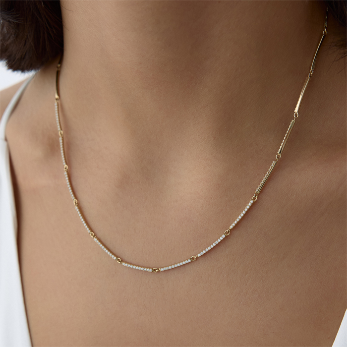 Zavia Taşlı Kolye - Alen (1)