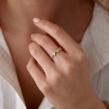 Zeytin Çiçeği Yüzük - Rayna