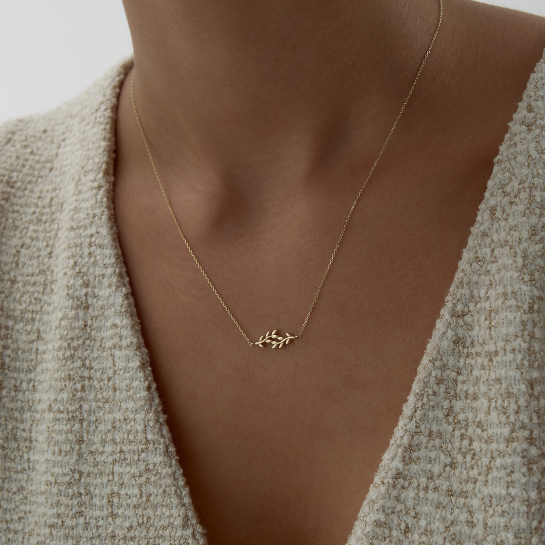 Zeytin Dalı Kolye - 2