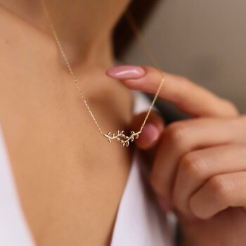 Zeytin Dalı Kolye - Alen (1)