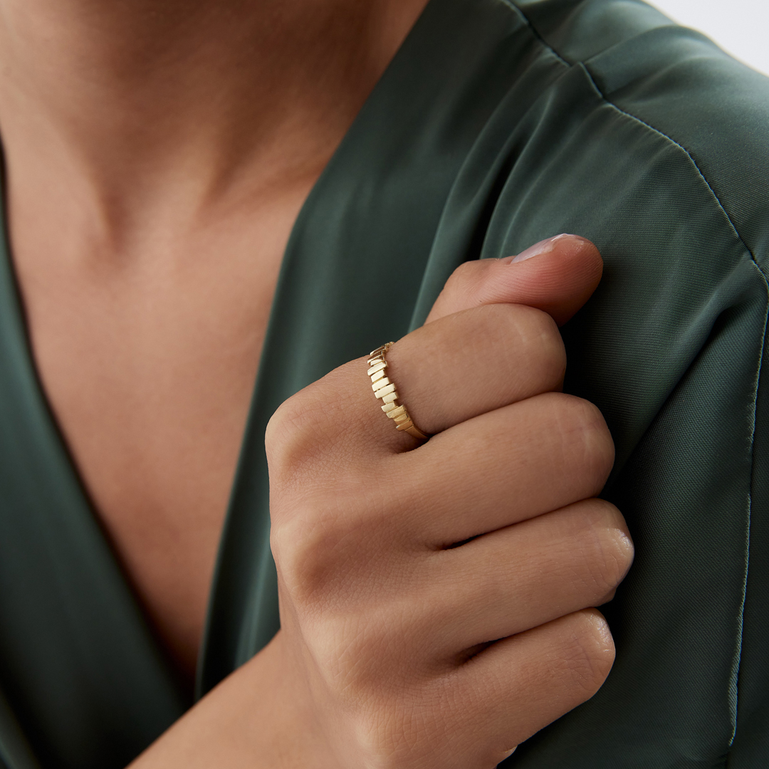 Zig Zag Hasır Yüzük - 2