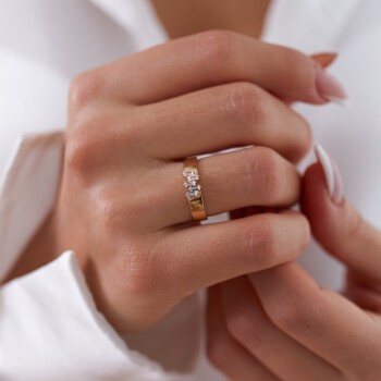 Zikzak Baget Yüzük - Nüans