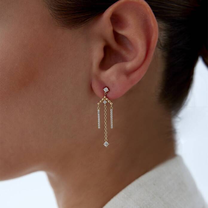 Zincir Hançer Küpe - 1