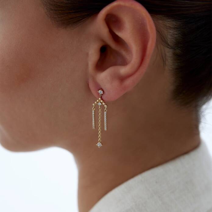 Zincir Hançer Küpe - 2