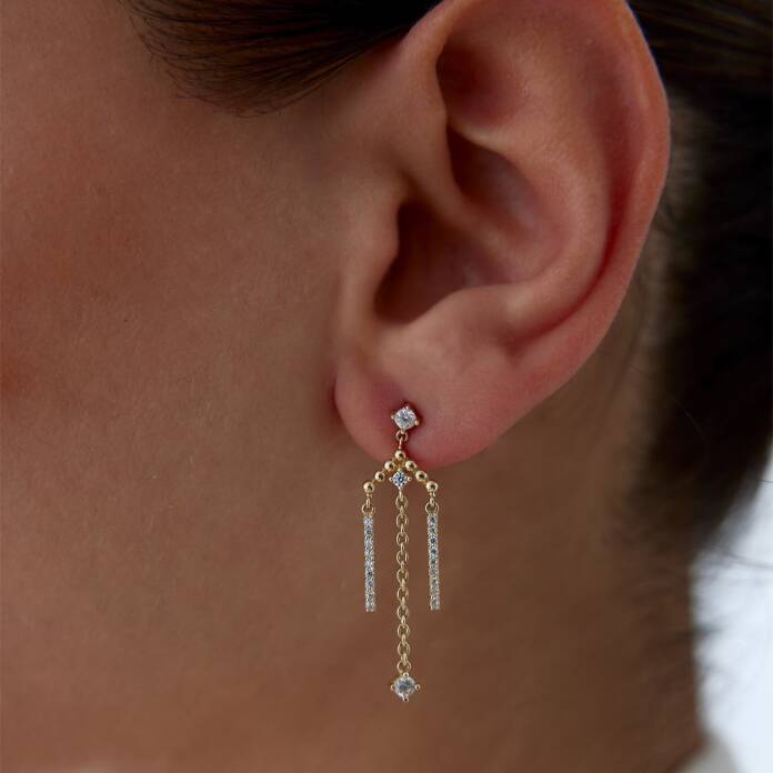 Zincir Hançer Küpe - 3