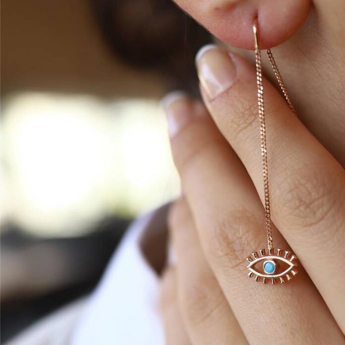 Zincir Kirpik Küpe - 2