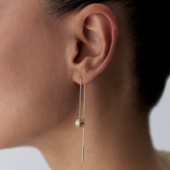 Zincir Sallantılı Aslan Küpe - Rayna