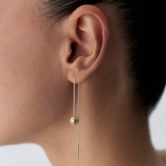 Zincir Sallantılı Aslan Küpe - 2