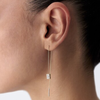 Zincir Sallantılı Baget Küpe - 4