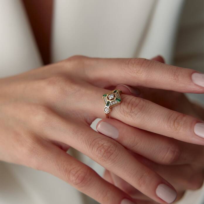 Zümrüt Bagetli Yüzük - 2