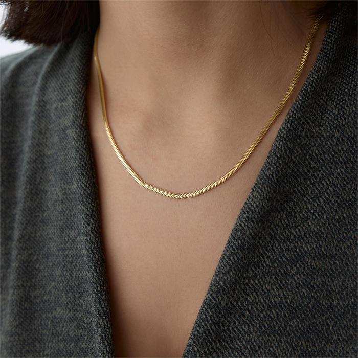 Zurelia Balık Sırtı Zincir - Midas